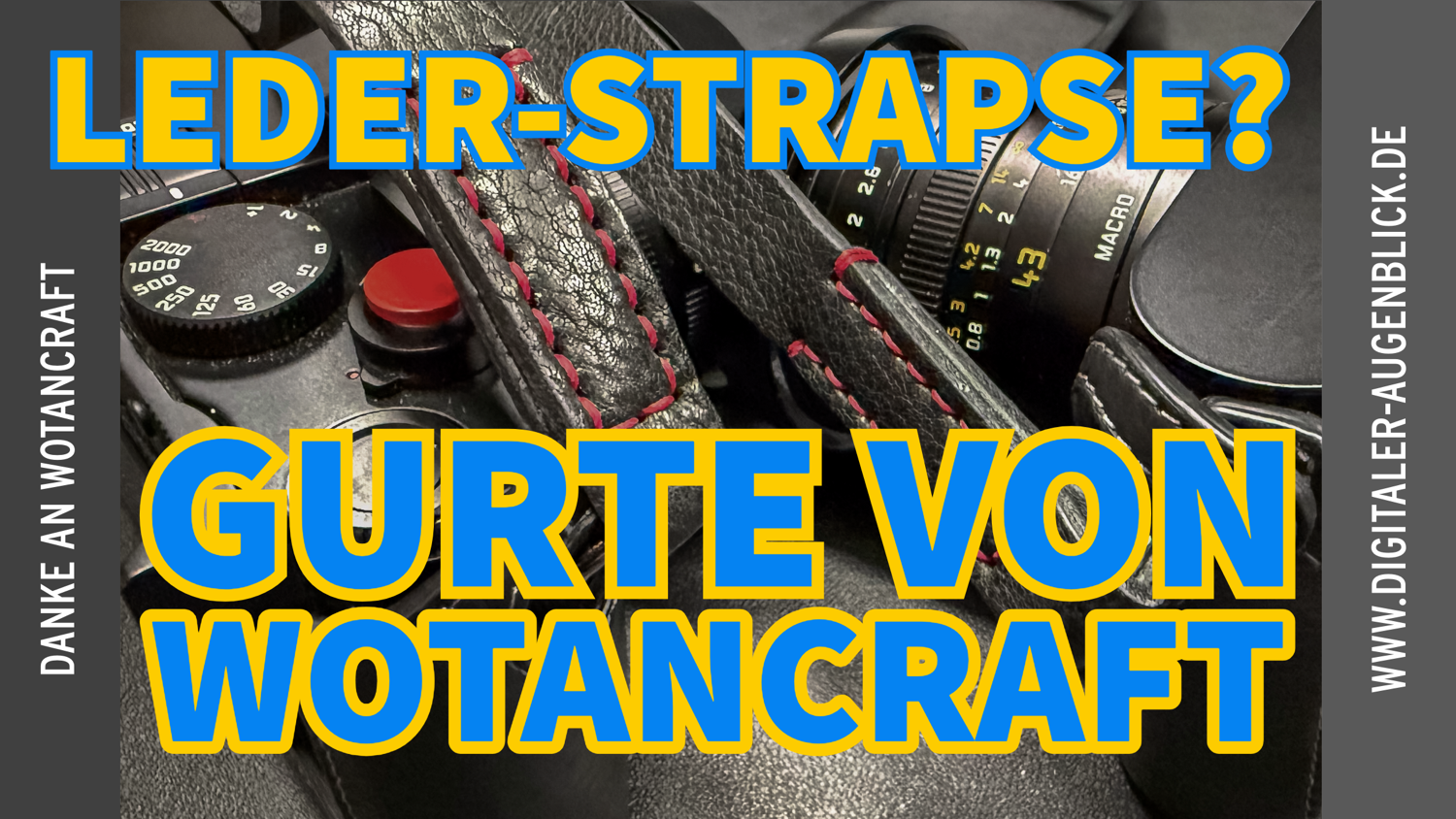 Fotograf und Videograf Jörg Langer aus Wehrheim - testet Wotancraft Gurte aus Taiwan