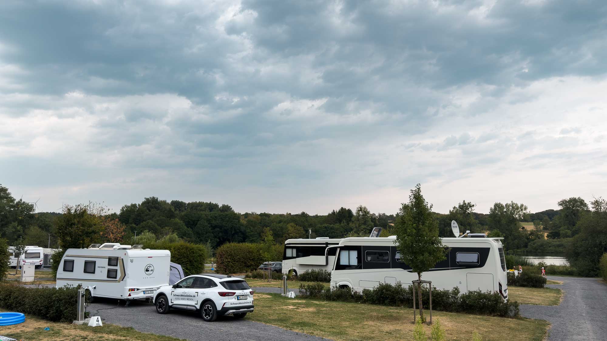 Unser Wohnwagen Offline im Wäller Camp in Mengerskirchen