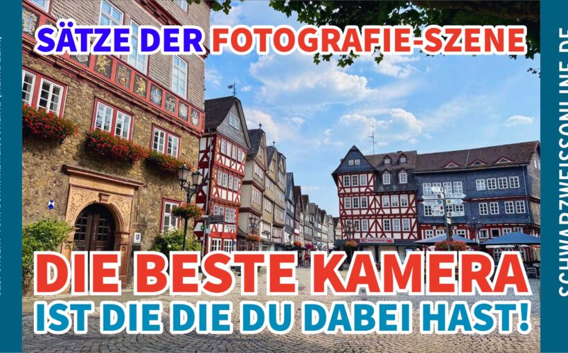 Mit dem iPhone fotografierter Blick auf die historische Altstadt von Herborn bei einem spontanen Spaziergang.