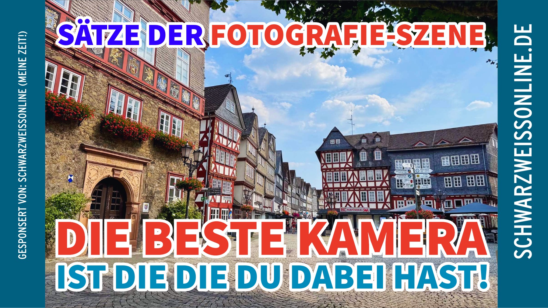 Mit dem iPhone fotografierter Blick auf die historische Altstadt von Herborn bei einem spontanen Spaziergang.
